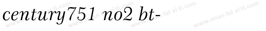 century751 no2 bt字体转换
